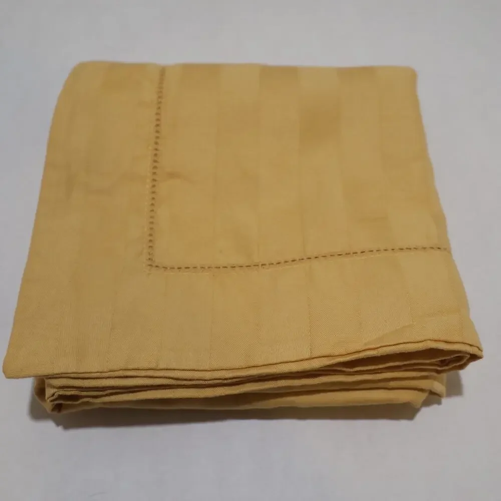 Charter Club EURO Pillowcase 100% Pima Cotton Striped Yellow Sham